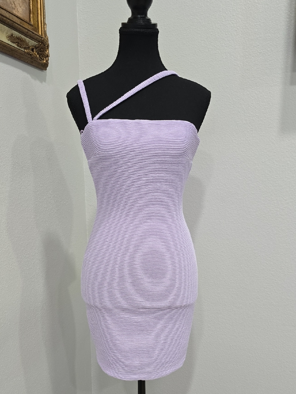 NWT RUMER Penelope Mini Dress In  Lilac, Size S